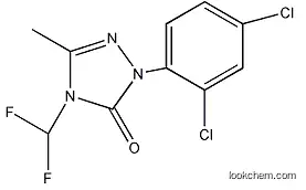 Molecular Structure of 111992-16-6 (2-(2,4-Dichlorophenyl)-4-(difluoromethyl)-2,4-dihydro-5-methyl-3H-1,2,4-triazol-3-one)